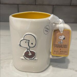 Rae Dunn Peanuts “Game Day” 🏈 Football ~ Super Bowl Mug. 🏈